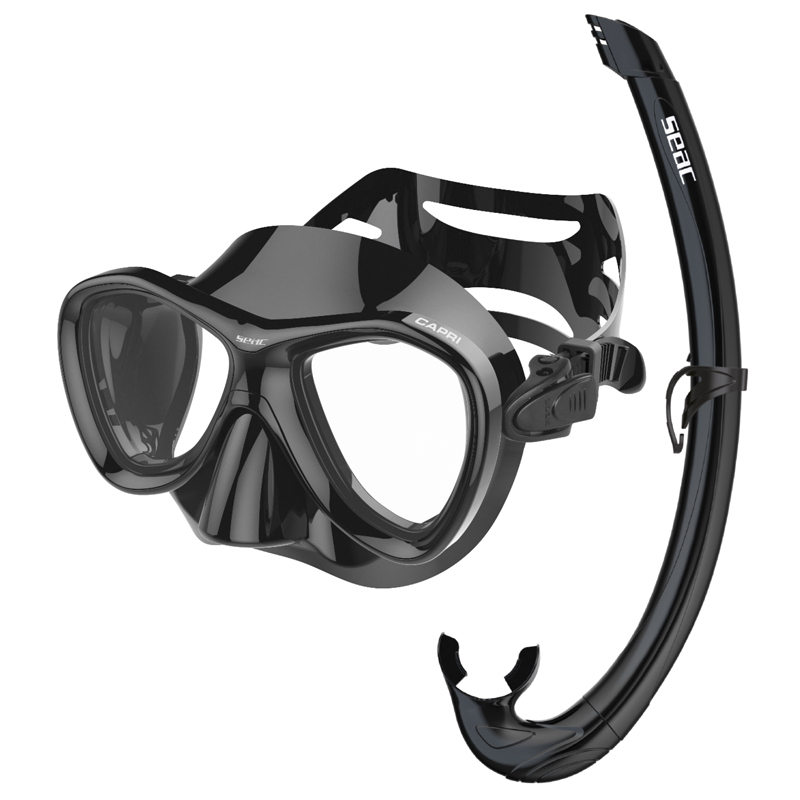 Seac Snorkelsæt Capri Top Sort