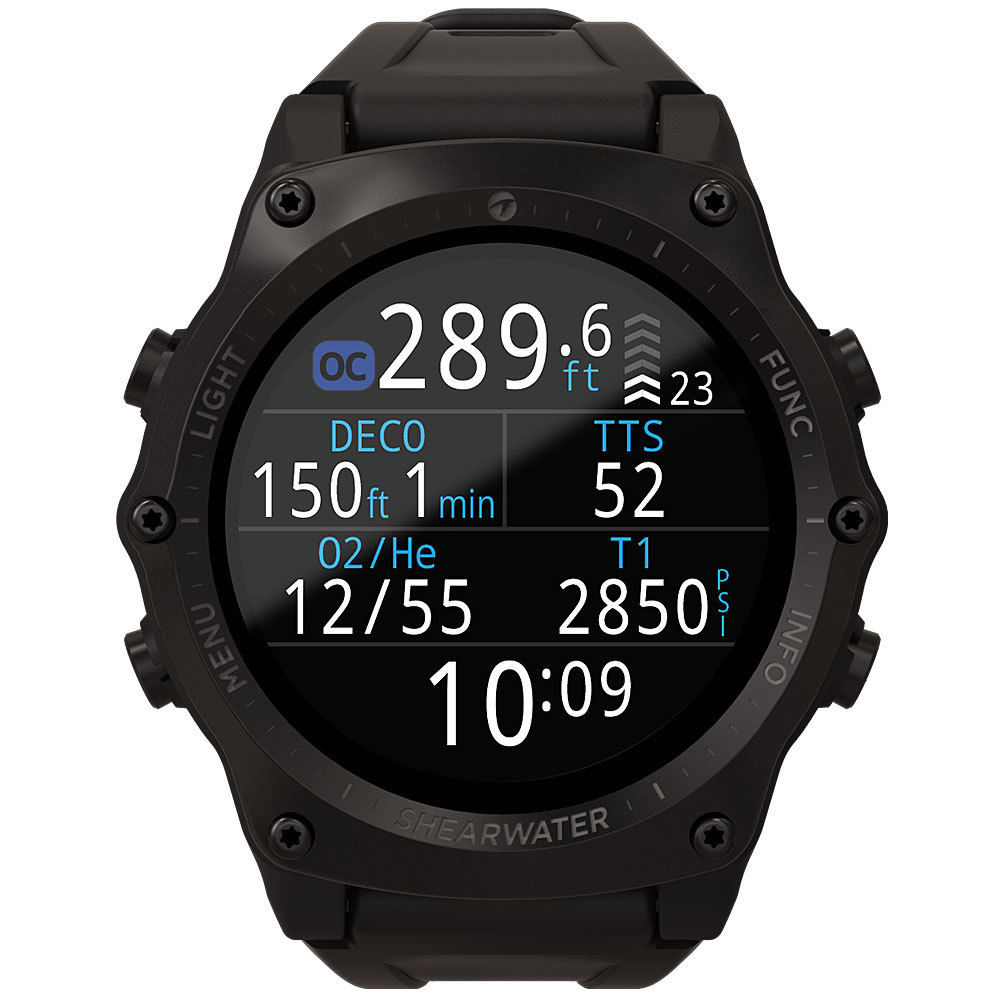 Shearwater Teric Dykkerur Perdix   Ti Black