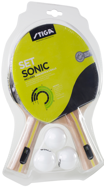 Stiga  Set Sonic    Bat     Bolde