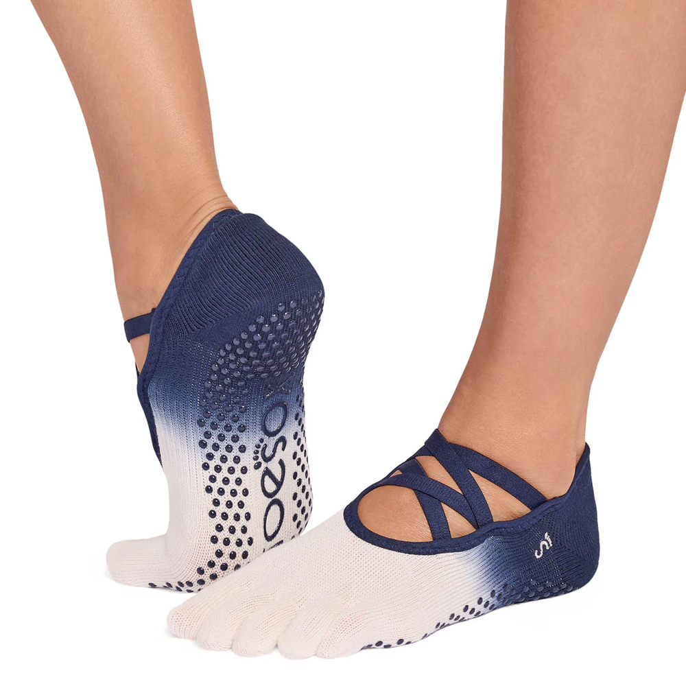 Toesox Fulltoe Elle Grip Indigo Ombre