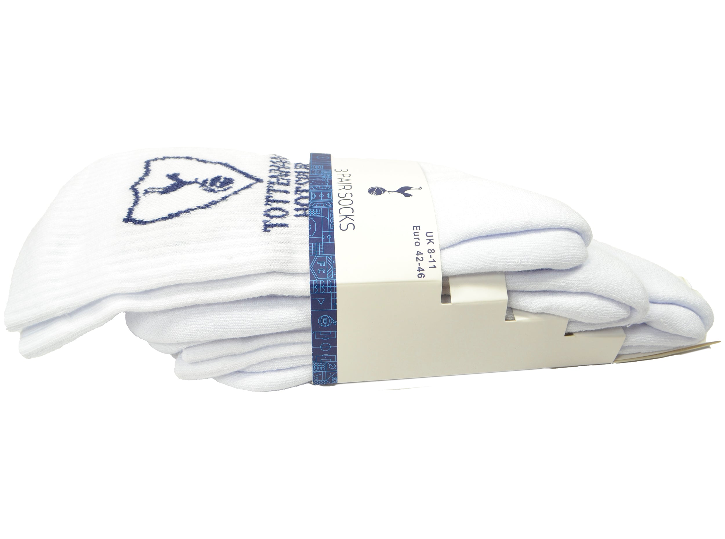 Tottenham Hotspur Fc Tottenham Hotspur Sports Sokker   -pak  Hvid Blå  Uk 811   Eu 4246  Voksen