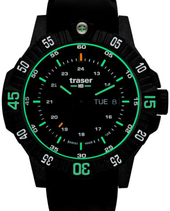 Traser 110723 Herreur P99   Tactical Sort Dykkerur Med Rem