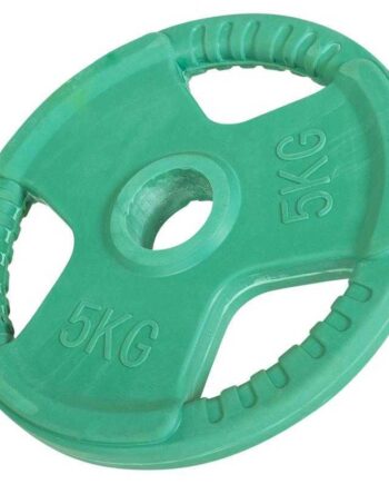 Vægtskive 50 Mm Gummi Med Greb   Kg