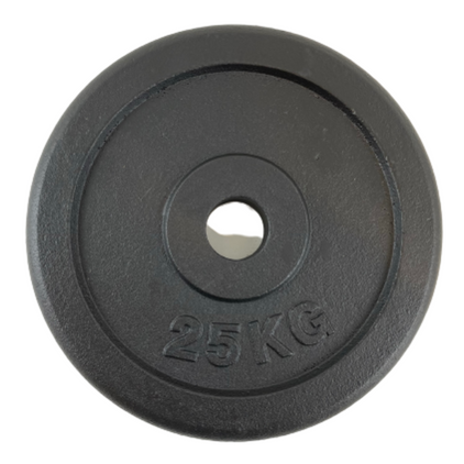 Vægtskive Sort Metal 50 Mm 15 Kg