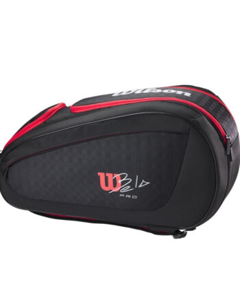 Wilson Bela V3 Padel Racket Bag  Black Red