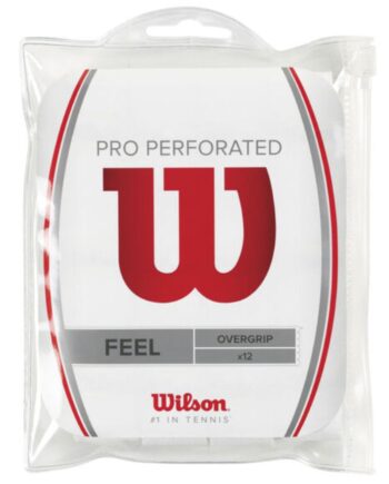 Wilson Pro Overgrip Perforated  12-pak  Hvid