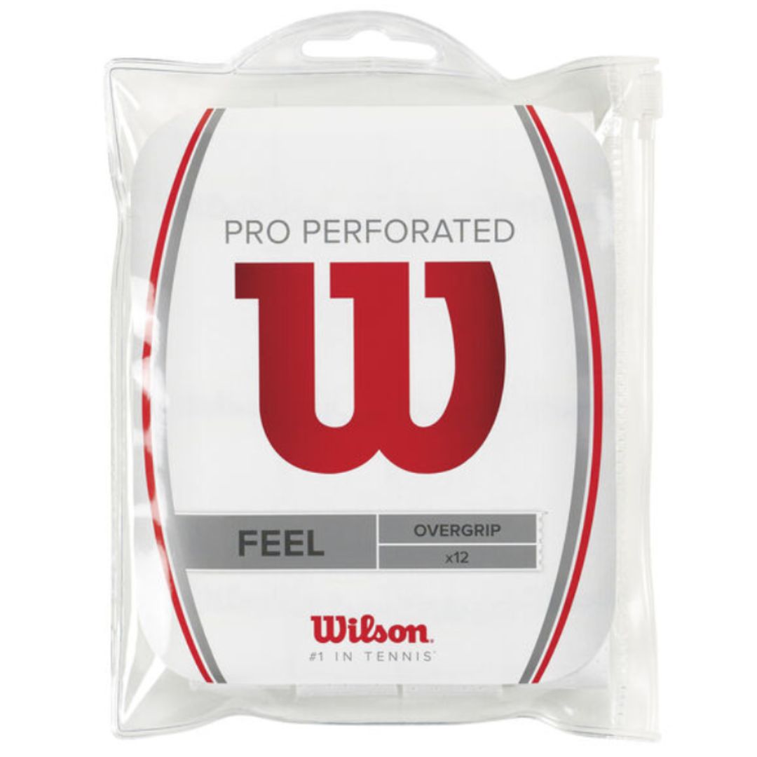 Wilson Pro Overgrip Perforated  12-pak  Hvid