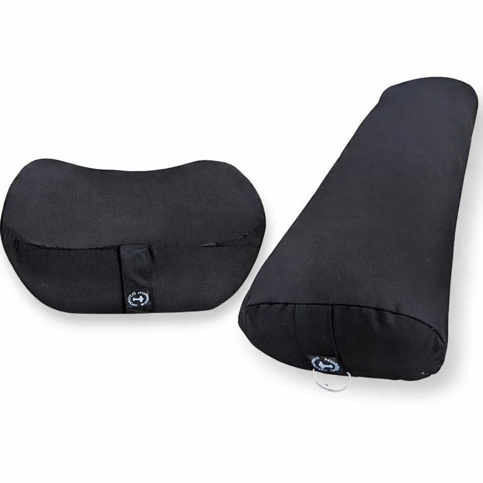 Yogapølle Meditationspude Sort Pakketilbud