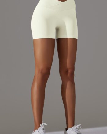 Zencurve Scrunch Shorts   -shape   Mid Waist  Ivory Small   Ivory