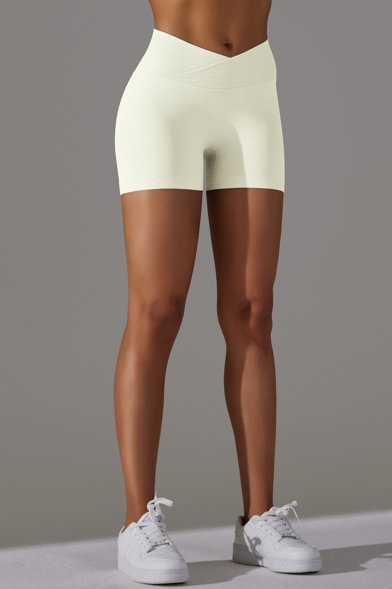 Zencurve Scrunch Shorts   -shape   Mid Waist  Ivory Small   Ivory