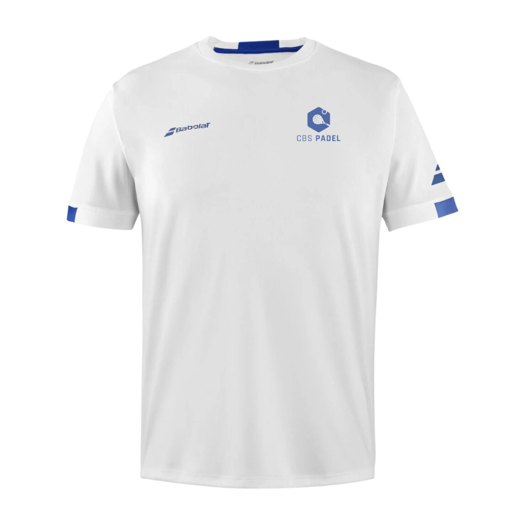 Babolat   Cbs Padel Play Crew Neck Tee  White