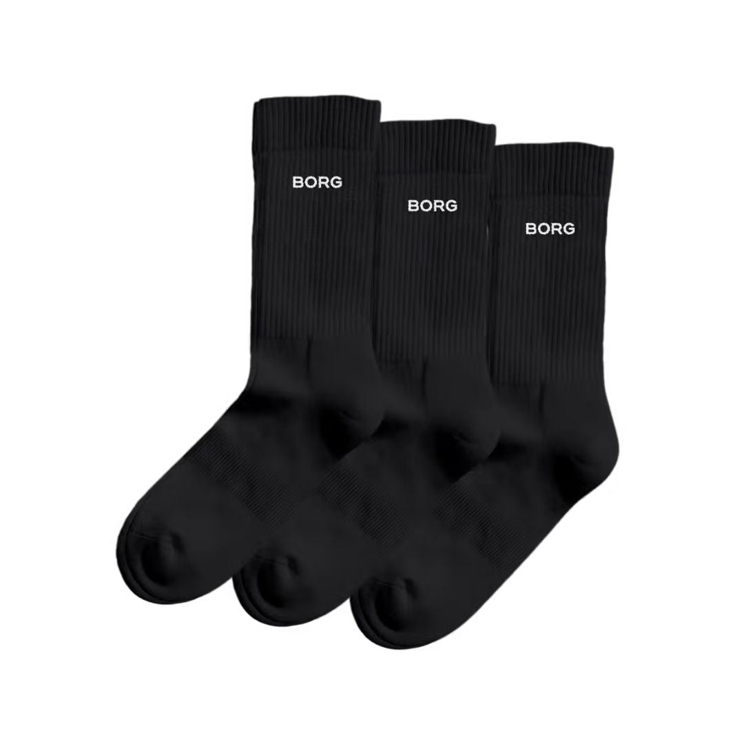 Björn Borg Essential Crew Socks -pak Black 35-38