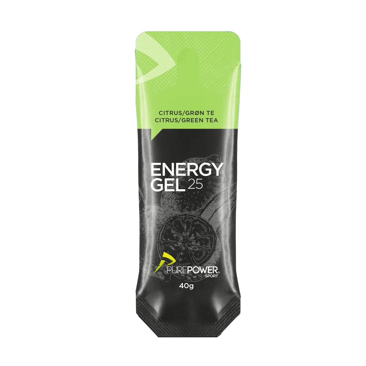 Energy Gel 25 Citrus- Grøn Te 40