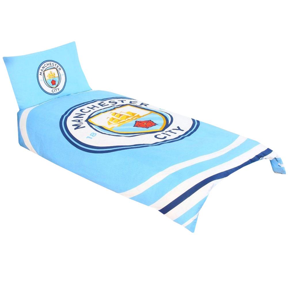 Manchester City Fc Sengetøj 200 Cm    135 Cm