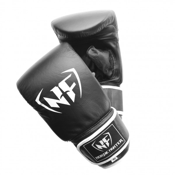 Nordic Fighter Bag Gloves Sandsækhandsker Sort Læder Small
