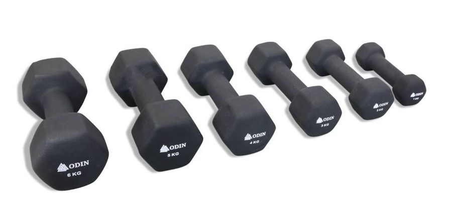 Odin Neopren Hex Håndvægte - Kg Pakketilbud 21 Kg