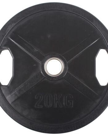Peak Fitness  50 Mm Vægtskive   Gummi 20 Kg Sort