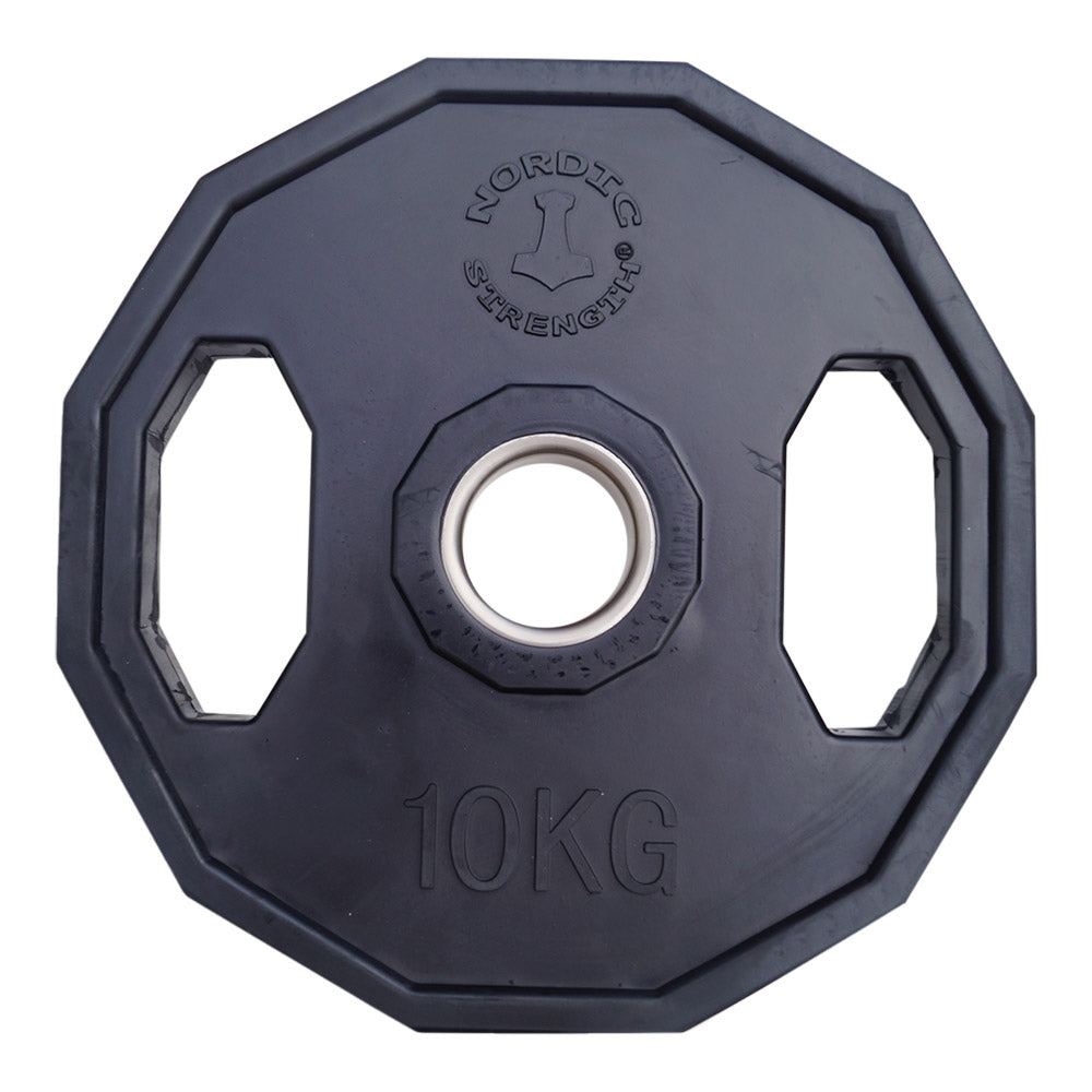 Vægtskive 10 Kg 50 Mm 12 Kantet Sort