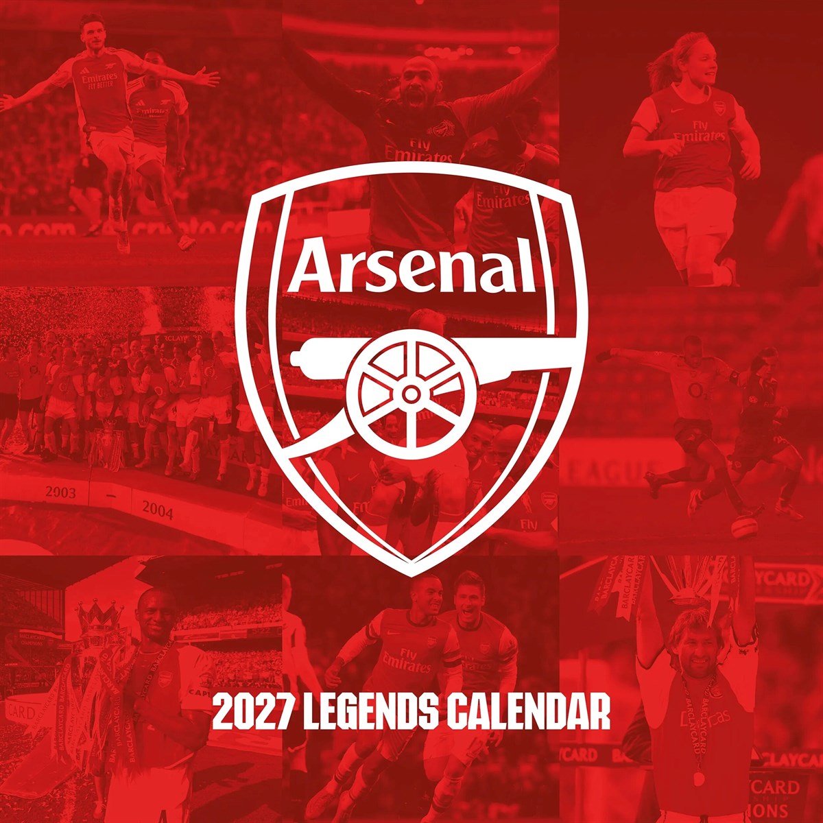 Arsenal Vægkalender 2027 Klublegender