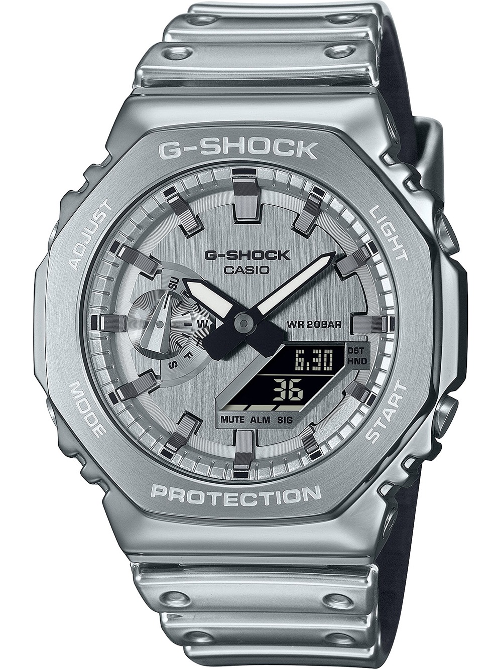 Casio Gm-2100ym-8aer Herreur -shock -steel