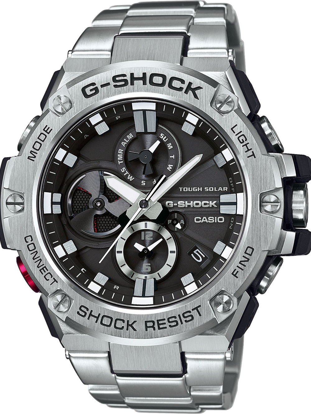 Casio Gst-b100d-1aer Herreur -steel Radiostyret Ur