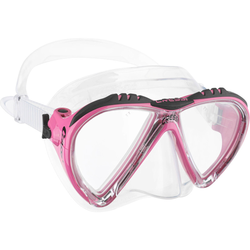 Cressi Lince Dykkermaske Klar Pink