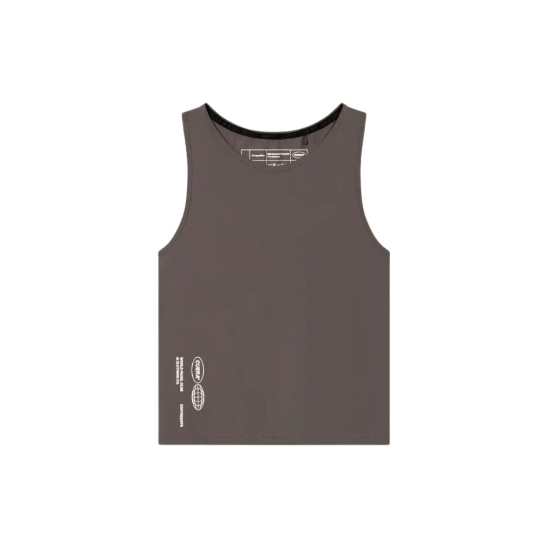 Cuera Oncourt Cropped Tank Top Dark Brown Xs