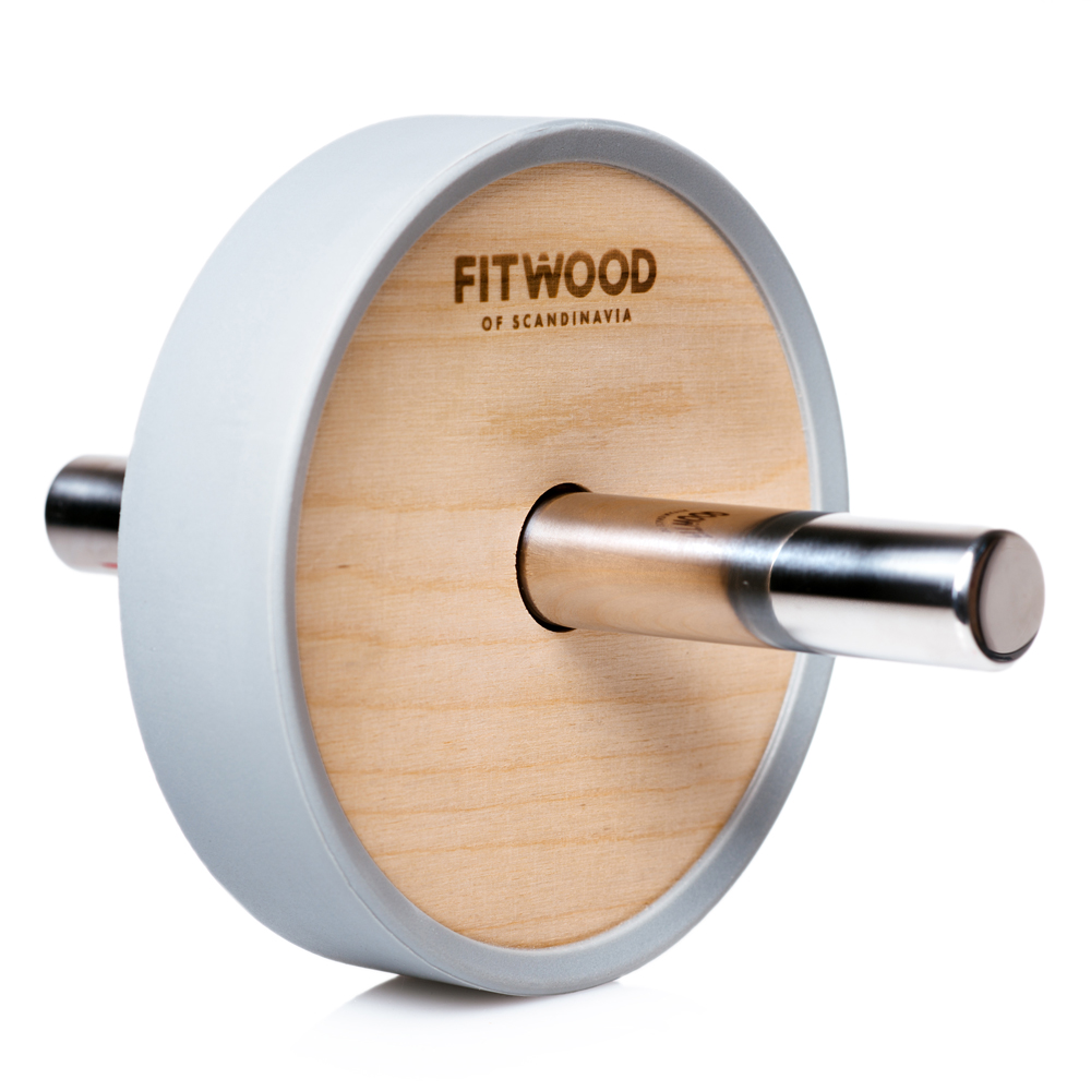 Fitwood Kivi Ab Wheel Træ   Rustfri Stål Håndtag   Grå Ring