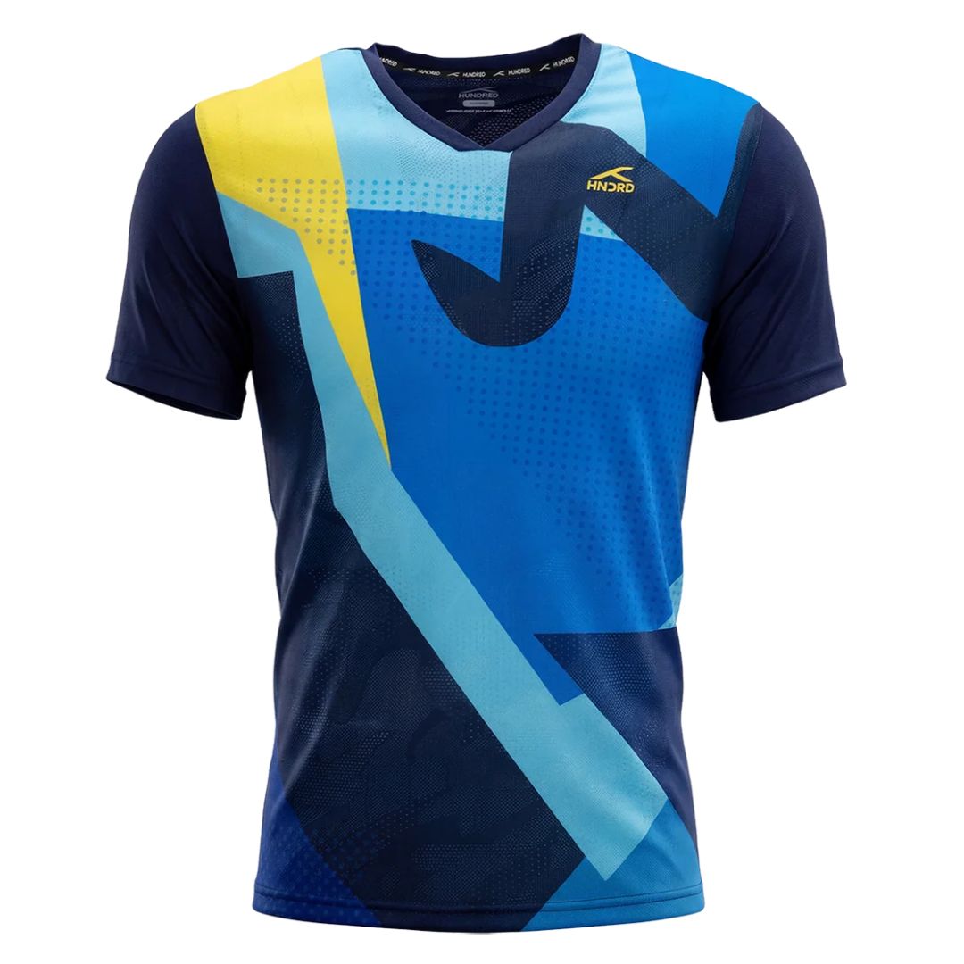 Hundred -shirt Cubes Blue Black