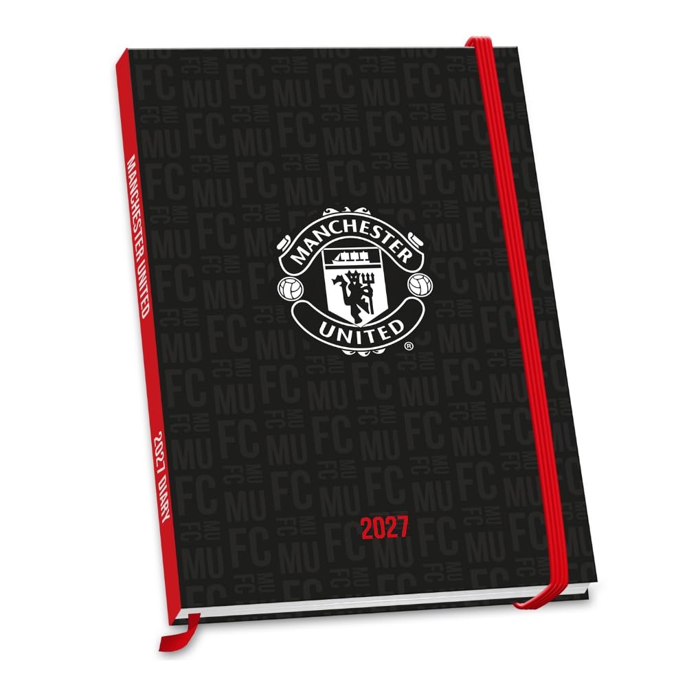 Manchester United Kalenderbog 2027 Sort Med Klublogo