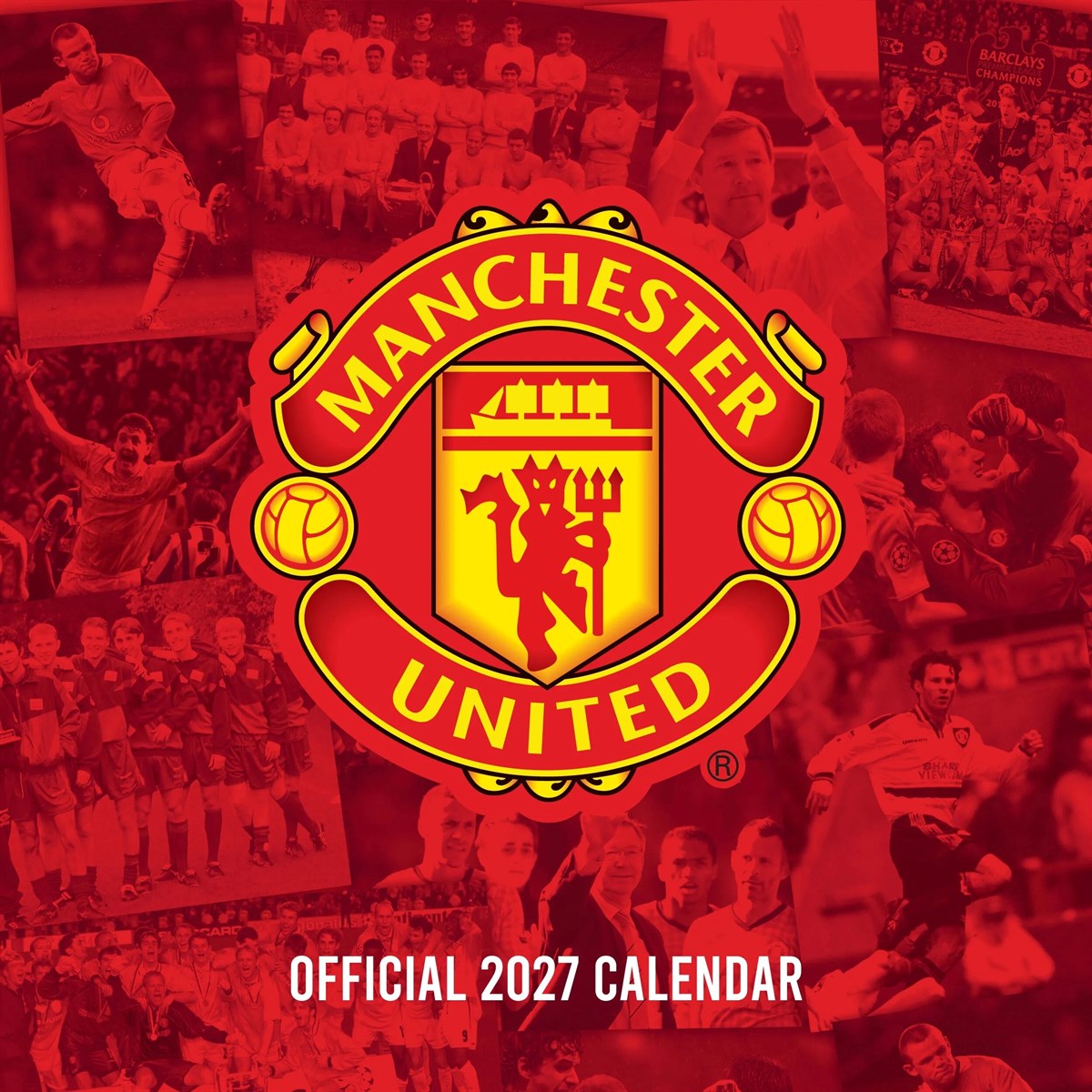 Manchester United Vægkalender 2027 Klublegender