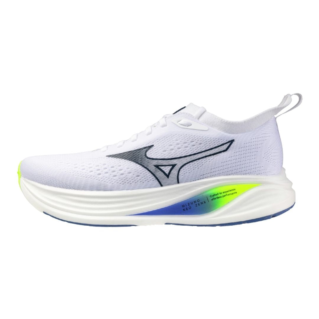 Mizuno Neo Zen Men Løbesko White Estate Blue Lightning Yellow 41