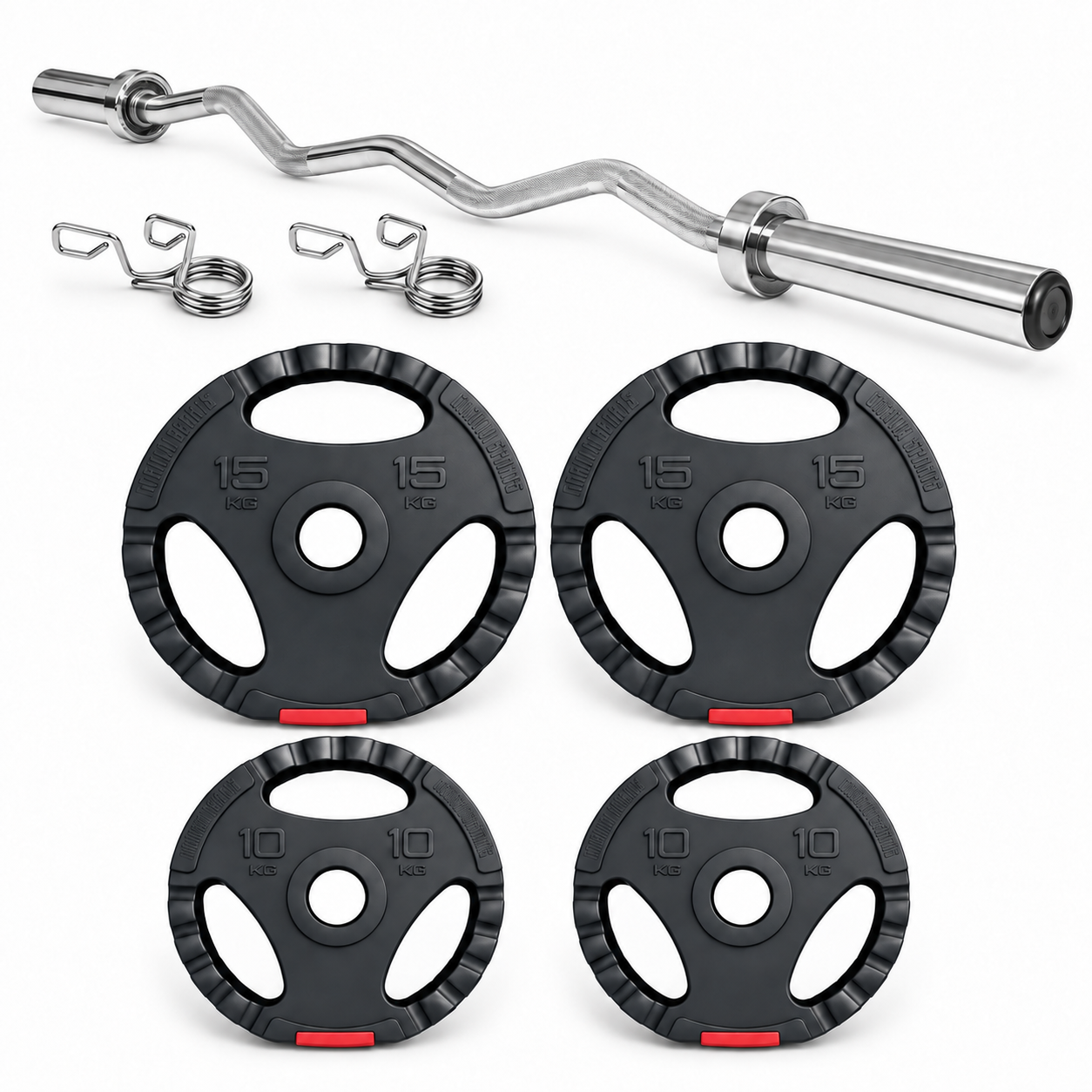 Ol-curlstangssæt Ca  60 Kg  50 Mm