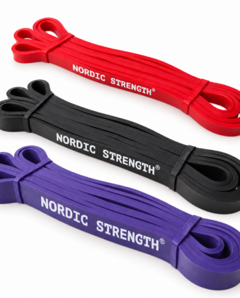 Strength Bands  -pak   Rød  Sort Og Lilla   Nordic Strength  Bestseller