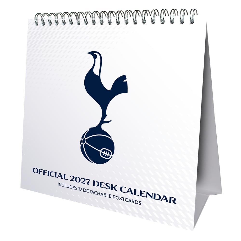 Tottenham Hotspur Bordkalender 2027 Med 12 Postkort