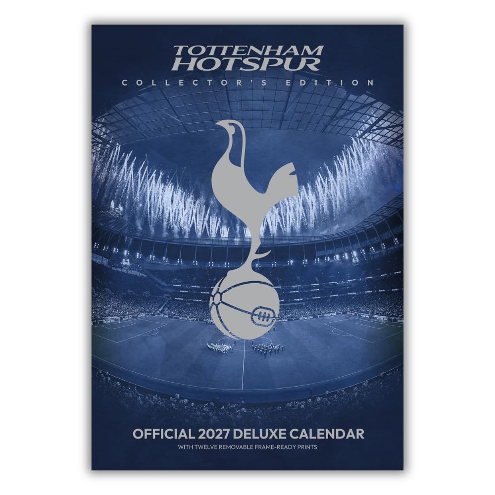 Tottenham Hotspur Deluxe-kalender 2027 Med 12 Billeder Til Indramning