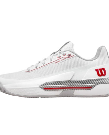 Wilson Rush Tour   Ctc  Bright White Wilson Red Microchip  40